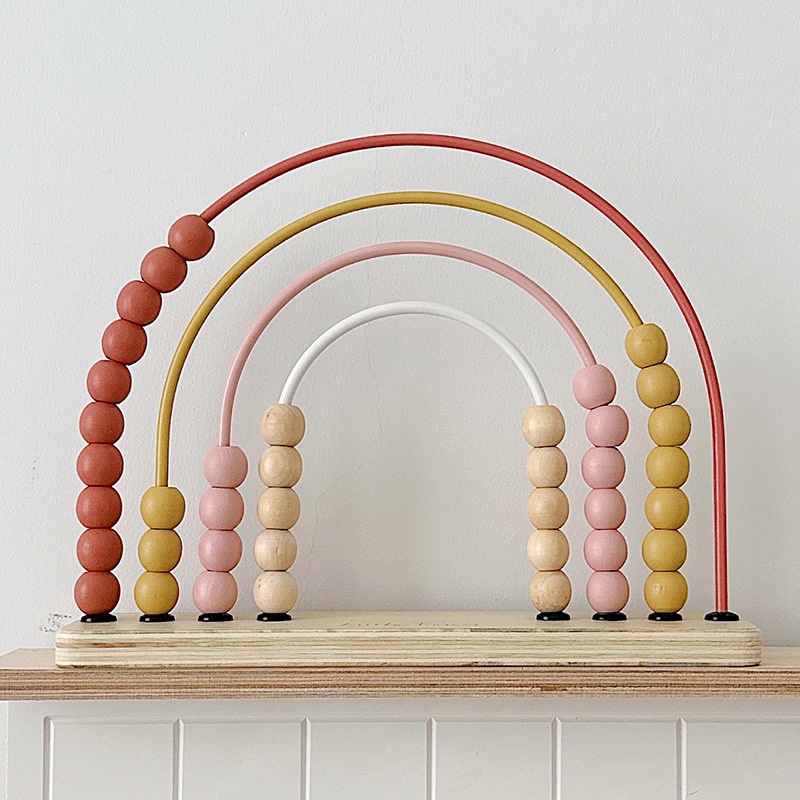 Wood Abacus & Magnetic Drawing Board