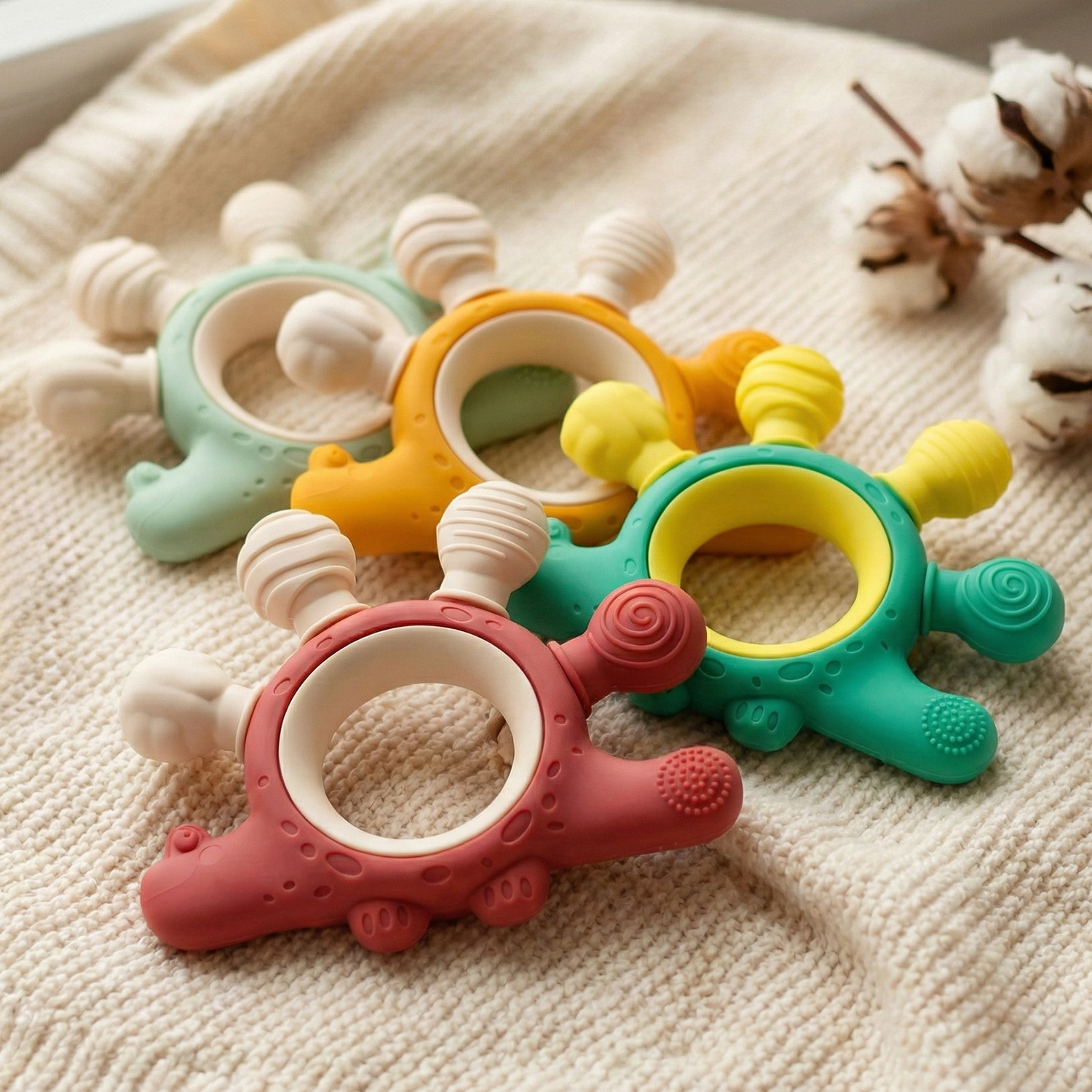 Dinosaur Silicone Teether