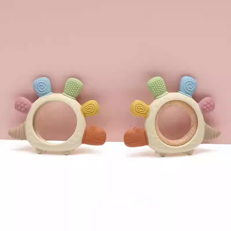 Dinosaur Wooden Ring Teether