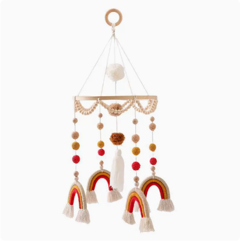 Handmade Rainbow Crib Mobile