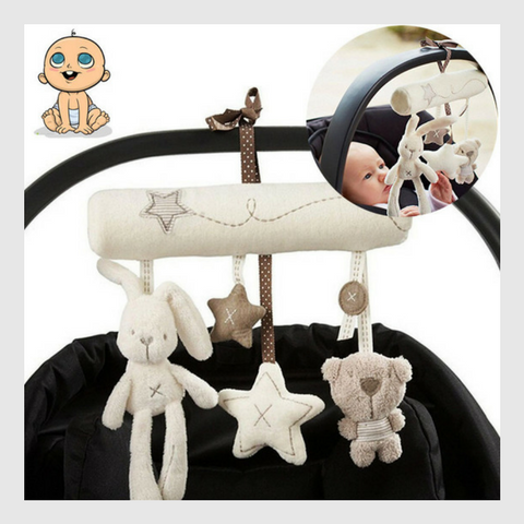 Soft Bunny & Bear Rattle Set