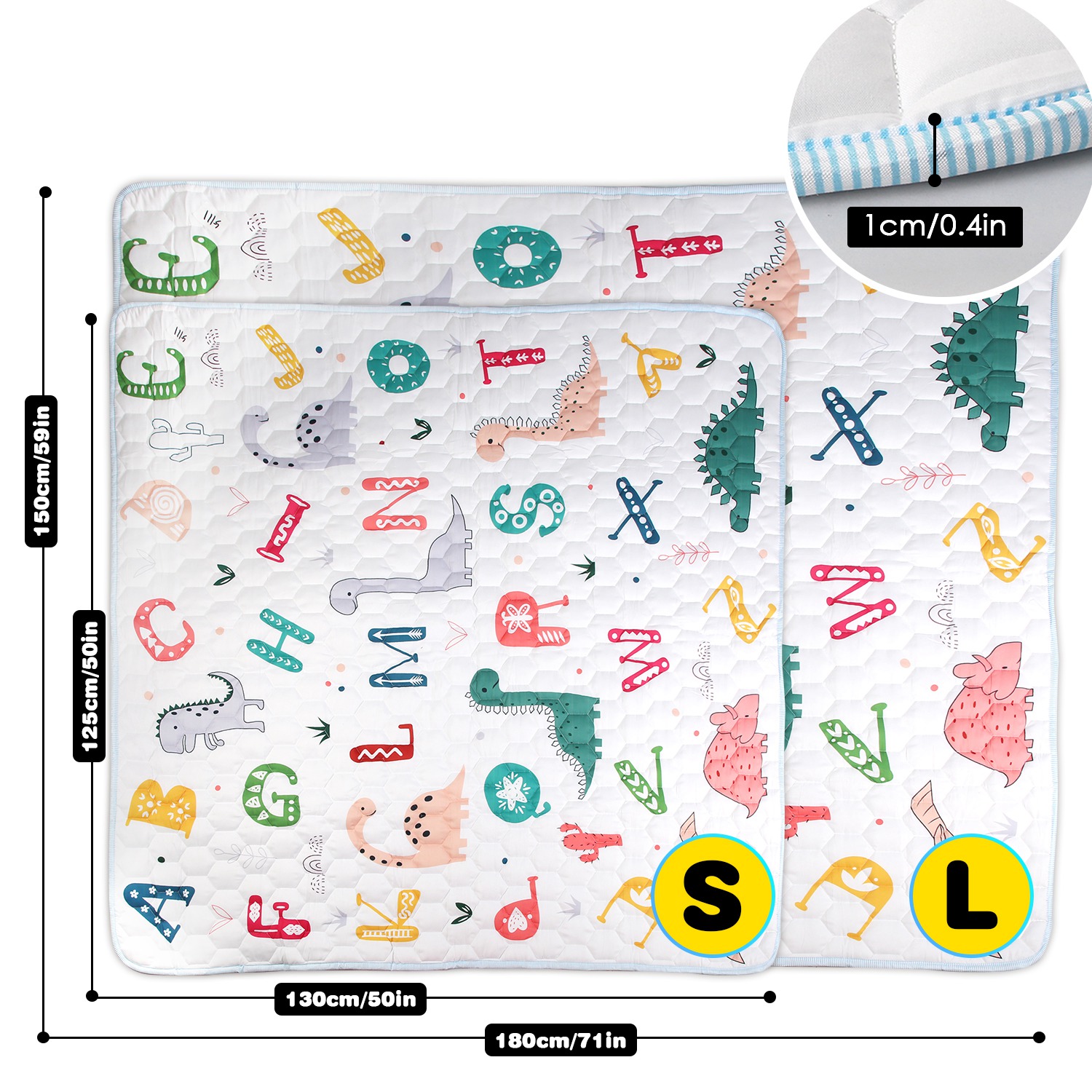 Foldable Reversible Play Mat