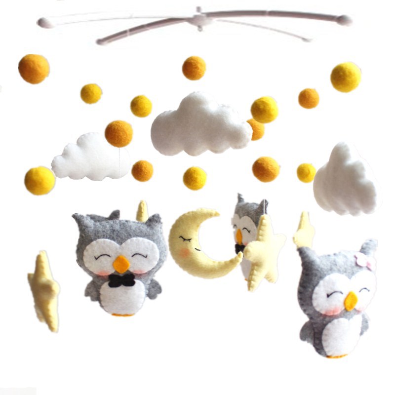 Handmade Owl Crib Rattle